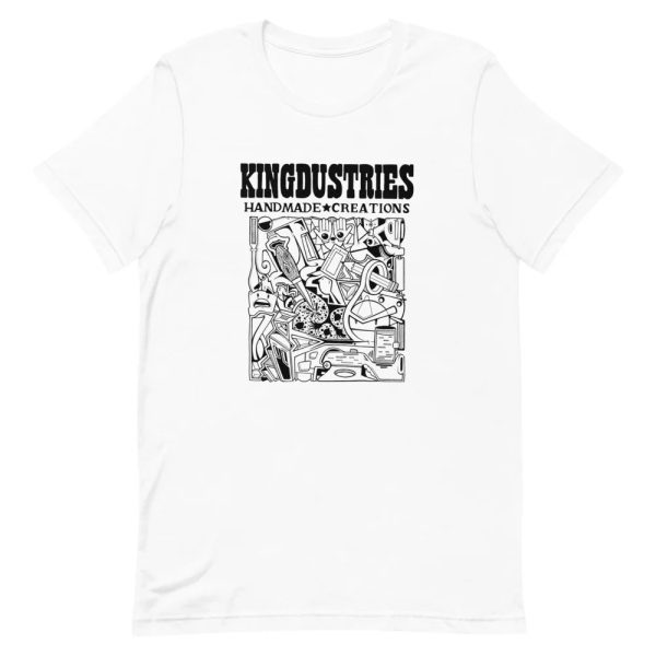 KINGDUSTRIES  Unisex T-shirt - White