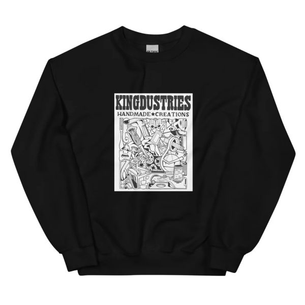 KINGDUSTRIES and Tiny WPA Unisex Sweatshirt - Black